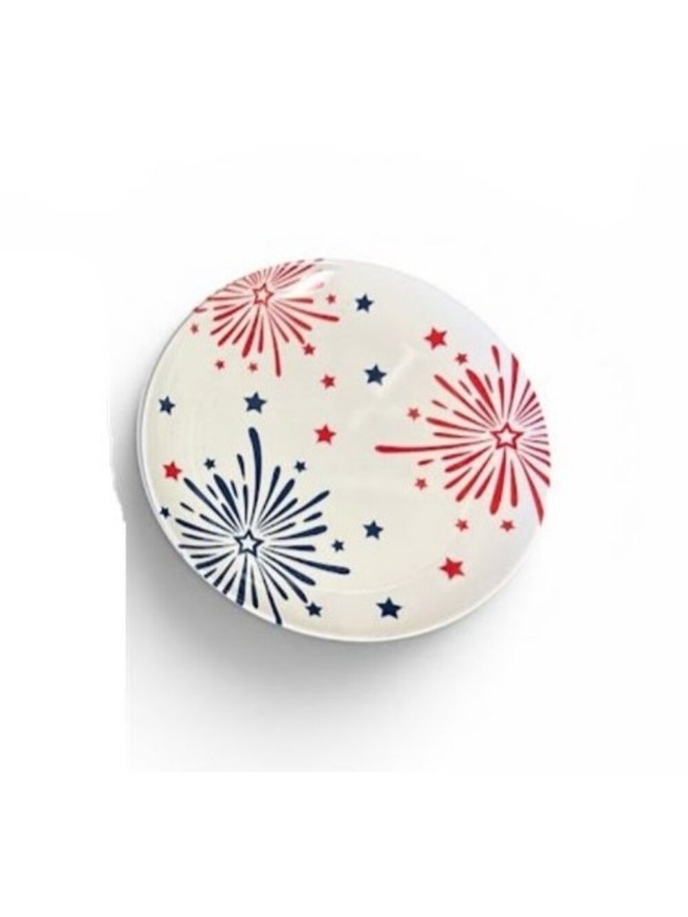 Set of (2) 4th of July Fireworks Melamine Plates - 7"